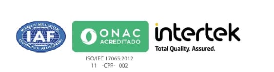 Sellos IAF, ONAC acreditado e Intertek